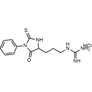 1-(3-(5-Oxo-1-phenyl-2-thioxoimidazolidin-4-yl)propyl)guanidine hydrochloride|CS-0448837