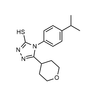 4-(4-Isopropylphenyl)-5-(tetrahydro-2H-pyran-4-yl)-4H-1,2,4-triazole-3-thiol|CS-0448966