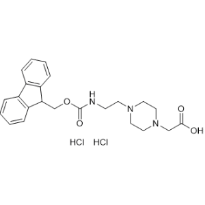 2-(4-(2-((((9H-Fluoren-9-yl)methoxy)carbonyl)amino)ethyl)piperazin-1-yl)acetic acid dihydrochloride|CS-0449368
