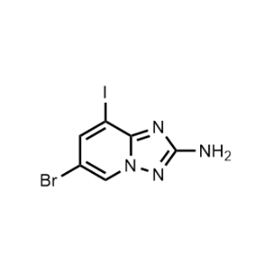 6-bromo-8-iodo-[1,2,4]triazolo[1,5-a]pyridin-2-amine|CS-0449371