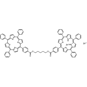 Dizinc(II) mono(10,15,20-triphenyl-5-(4-(((5-((4-((1E,6E,11E,16E)-10,15,20-triphenyl-21,23-didehydroporphyrin-5-yl)benzoyl)oxy)pentyl)oxy)carbonyl)phenyl)-22H,24H-porphyrin-21,22-diide)|CS-0449451