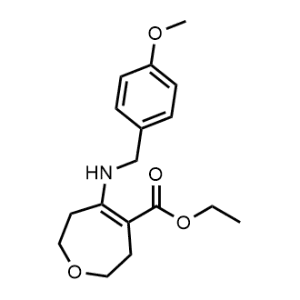 Ethyl 5-((4-methoxybenzyl)amino)-2,3,6,7-tetrahydrooxepine-4-carboxylate|CS-0449472