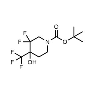 Tert-butyl 3,3-difluoro-4-hydroxy-4-(trifluoromethyl)piperidine-1-carboxylate|CS-0449650
