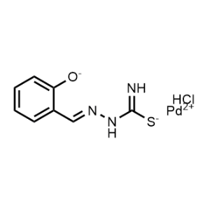Palladium(II) (E)-2-(2-oxidobenzylidene)hydrazine-1-carbimidothioate hydrochloride|CS-0449818