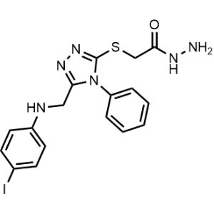 2-((5-(((4-Iodophenyl)amino)methyl)-4-phenyl-4H-1,2,4-triazol-3-yl)thio)acetohydrazide|CS-0449994