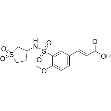 (E)-3-(3-(N-(1,1-dioxidotetrahydrothiophen-3-yl)sulfamoyl)-4-methoxyphenyl)acrylic acid|CS-0451044