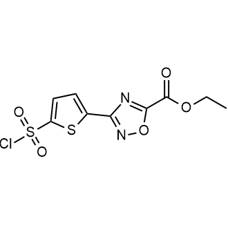 Ethyl 3-(5-(chlorosulfonyl)thiophen-2-yl)-1,2,4-oxadiazole-5-carboxylate|CS-0451991