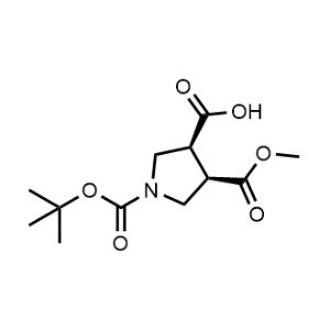 (3S,4R)-1-(tert-butoxycarbonyl)-4-(methoxycarbonyl)pyrrolidine-3-carboxylic acid|CS-0453034