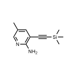5-Methyl-3-((trimethylsilyl)ethynyl)pyridin-2-amine|CS-0453047