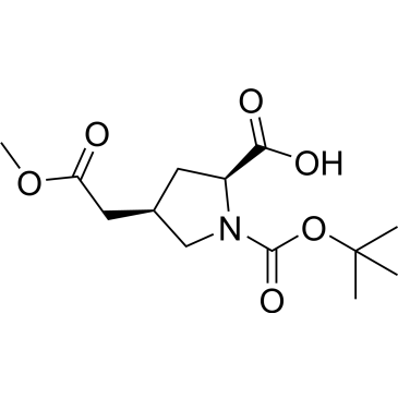 (2S,4R)-1-(tert-butoxycarbonyl)-4-(2-methoxy-2-oxoethyl)pyrrolidine-2-carboxylic acid|CS-0453426