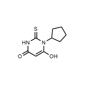 1-Cyclopentyl-6-hydroxy-2-thioxo-2,3-dihydropyrimidin-4(1H)-one|CS-0453588