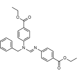 Ethyl 4-(((benzyl(4-(ethoxycarbonyl)phenyl)amino)methylene)amino)benzoate|CS-0453994