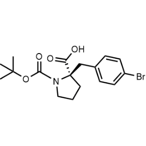 (R)-2-(4-bromobenzyl)-1-(tert-butoxycarbonyl)pyrrolidine-2-carboxylic acid|CS-0455090