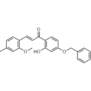 (E)-1-(4-(benzyloxy)-2-hydroxyphenyl)-3-(2-methoxy-4-methylphenyl)prop-2-en-1-one|CS-0455682