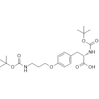 (S)-2-((tert-butoxycarbonyl)amino)-3-(4-(3-((tert-butoxycarbonyl)amino)propoxy)phenyl)propanoic acid|CS-0457515