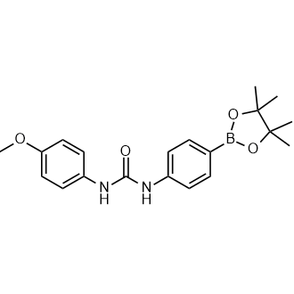 1-(4-Methoxyphenyl)-3-(4-(4,4,5,5-tetramethyl-1,3,2-dioxaborolan-2-yl)phenyl)urea|CS-0457605