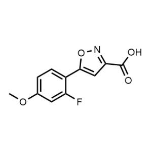 5-(2-Fluoro-4-methoxyphenyl)isoxazole-3-carboxylic acid|CS-0458257
