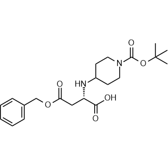 (S)-4-(benzyloxy)-2-((1-(tert-butoxycarbonyl)piperidin-4-yl)amino)-4-oxobutanoic acid|CS-0458373