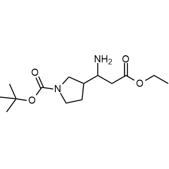 Tert-butyl 3-(1-amino-3-ethoxy-3-oxopropyl)pyrrolidine-1-carboxylate|CS-0458582
