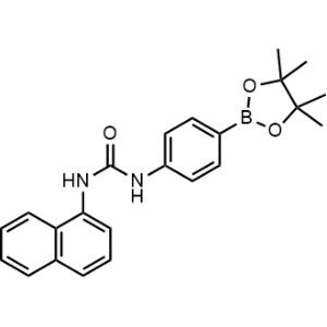1-(Naphthalen-1-yl)-1-(4-(4,4,5,5-tetramethyl-1,3,2-dioxaborolan-2-yl)phenyl)urea|CS-0458884