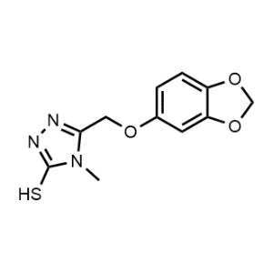 5-((Benzo[d][1,3]dioxol-5-yloxy)methyl)-4-methyl-4H-1,2,4-triazole-3-thiol|CS-0459343