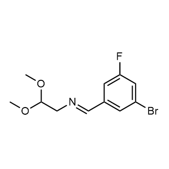 (E)-N-(3-Bromo-5-fluorobenzylidene)-2,2-dimethoxyethanamine|CS-0460069