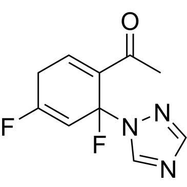 1-(4,6-Difluoro-6-(1H-1,2,4-triazol-1-yl)cyclohexa-1,4-dien-1-yl)ethanone Efinaconazole Impurity|CS-0460230