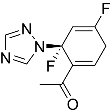 (R)-1-(4,6-Difluoro-6-(1H-1,2,4-triazol-1-yl)cyclohexa-1,4-dien-1-yl)ethanone Efinaconazole Impurity|CS-0460234