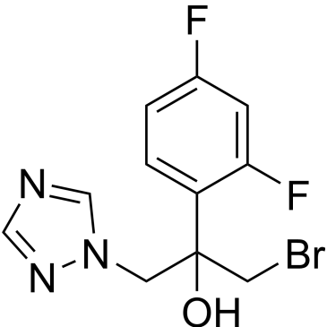 1-Bromo-2-(2,4-difluorophenyl)-3-(1H-1,2,4-triazol-1-yl)propan-2-ol (Efinaconazole Impurity)|CS-0460301
