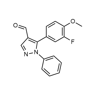 5-(3-Fluoro-4-methoxyphenyl)-1-phenyl-1H-pyrazole-4-carbaldehyde|CS-0460578