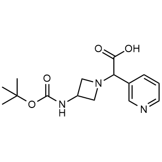 2-(3-((Tert-butoxycarbonyl)amino)azetidin-1-yl)-2-(pyridin-3-yl)acetic acid|CS-0460601