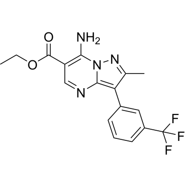 Ethyl 7-amino-2-methyl-3-(3-(trifluoromethyl)phenyl)pyrazolo[1,5-a]pyrimidine-6-carboxylate|CS-0460705