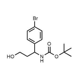 Tert-butyl (1-(4-bromophenyl)-3-hydroxypropyl)carbamate|CS-0461205
