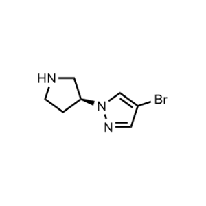 (S)-4-bromo-1-(pyrrolidin-3-yl)-1H-pyrazole|CS-0463546