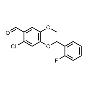 2-Chloro-4-((2-fluorobenzyl)oxy)-5-methoxybenzaldehyde|CS-0463670