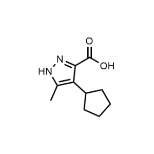 4-Cyclopentyl-5-methyl-1H-pyrazole-3-carboxylic acid|CS-0463918