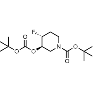 rel-tert-Butyl (3R,4R)-3-((tert-butoxycarbonyl)oxy)-4-fluoropiperidine-1-carboxylate|CS-0464767