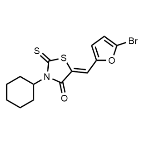 (Z)-5-((5-bromofuran-2-yl)methylene)-3-cyclohexyl-2-thioxothiazolidin-4-one|CS-0465053