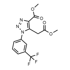 Methyl 5-(2-methoxy-2-oxoethyl)-1-(3-(trifluoromethyl)phenyl)-1H-1,2,3-triazole-4-carboxylate|CS-0465099