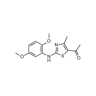 1-(2-((2,5-Dimethoxyphenyl)amino)-4-methylthiazol-5-yl)ethan-1-one