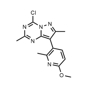 4-Chloro-8-(6-methoxy-2-methylpyridin-3-yl)-2,7-dimethylpyrazolo[1,5-a][1,3,5]triazine|CS-0465579