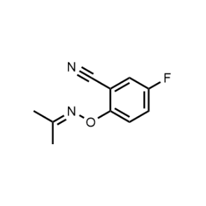 5-Fluoro-2-((propan-2-ylideneamino)oxy)benzonitrile|CS-0466705