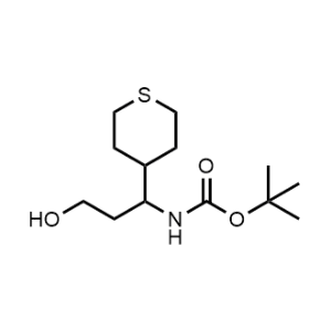 Tert-butyl (3-hydroxy-1-(tetrahydro-2H-thiopyran-4-yl)propyl)carbamate|CS-0466981