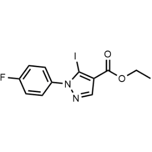 Ethyl 1-(4-fluorophenyl)-5-iodo-1H-pyrazole-4-carboxylate|CS-0467438