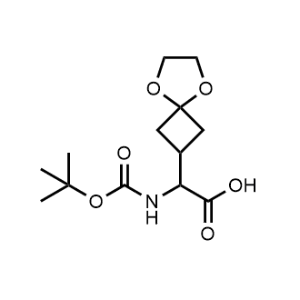 2-((Tert-butoxycarbonyl)amino)-2-(5,8-dioxaspiro[3.4]Octan-2-yl)acetic acid|CS-0468003