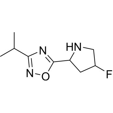 5-(4-Fluoropyrrolidin-2-yl)-3-isopropyl-1,2,4-oxadiazole|CS-0468143