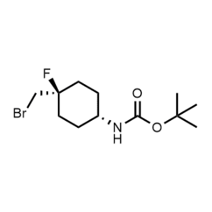 Tert-butyl ((1r,4r)-4-(bromomethyl)-4-fluorocyclohexyl)carbamate|CS-0470029