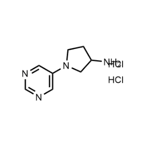 1-(Pyrimidin-5-yl)pyrrolidin-3-amine dihydrochloride|CS-0470499