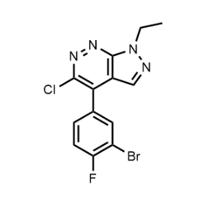 4-(3-Bromo-4-fluorophenyl)-5-chloro-1-ethyl-1H-pyrazolo[3,4-c]pyridazine|CS-0470557