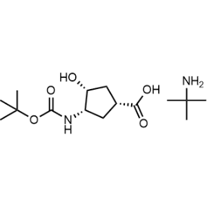 2-Methylpropan-2-amine (1R,3S,4R)-3-((tert-butoxycarbonyl)amino)-4-hydroxycyclopentane-1-carboxylate|CS-0470910